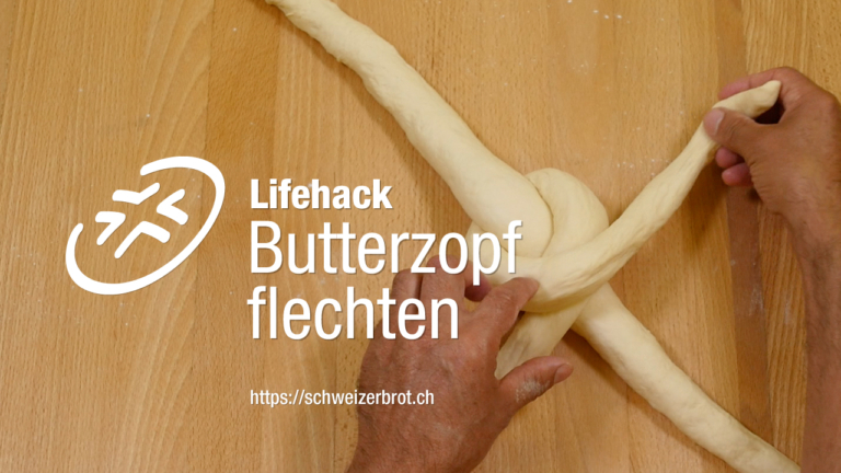 Butterzopf flechten