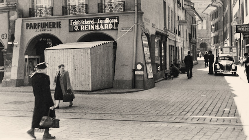 Altes Bild Reinhard Bäckerei von aussen