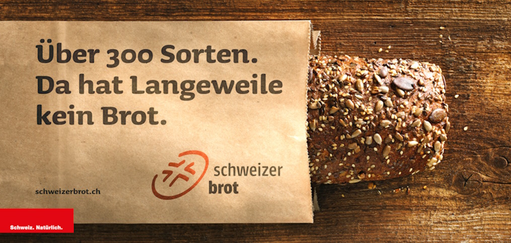 Plakat "Über 300 Sorten. Da hat Langeweile kein Brot."